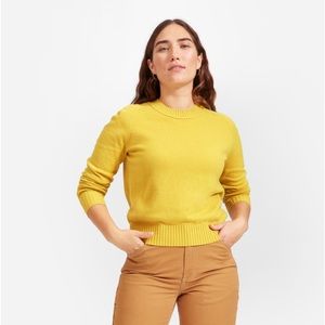Everlane Re Cashmere Crew in Golden Palm